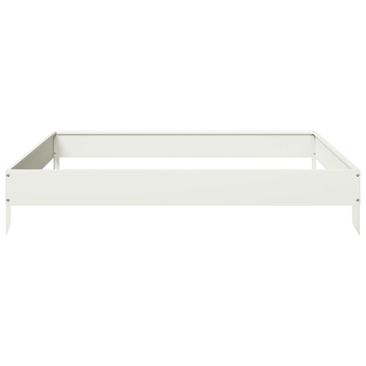 Vidaxl plantenbak verhoogd 100x100x18,5 cm staal wit