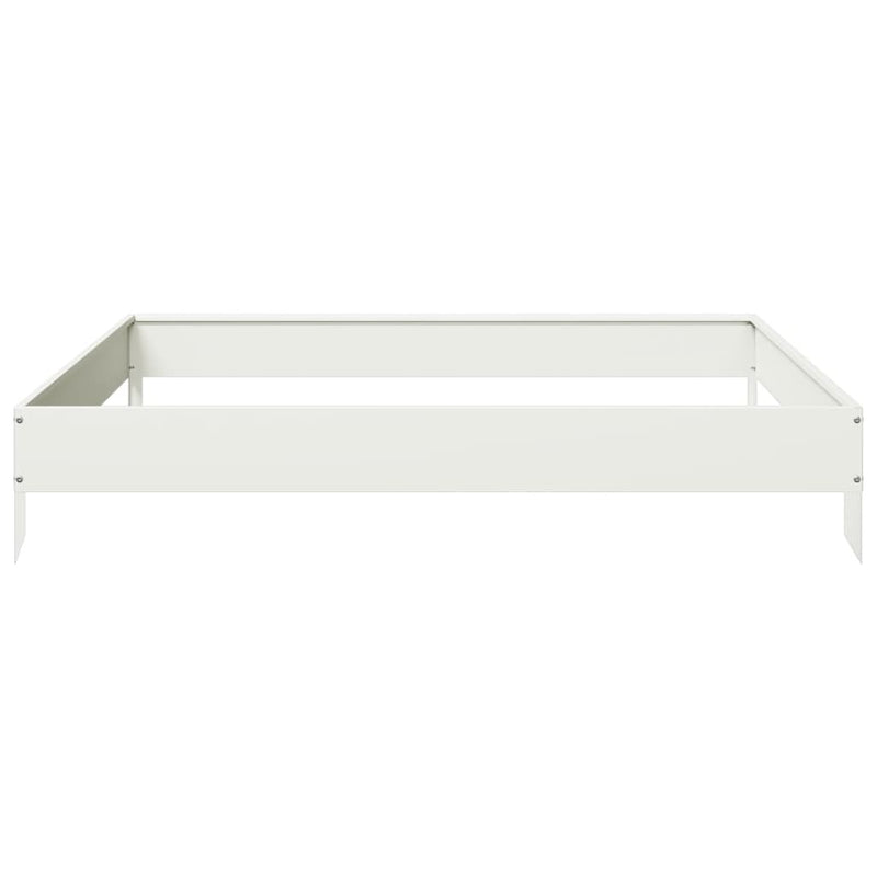 Load image into Gallery viewer, Vidaxl plantenbak verhoogd 100x100x18,5 cm staal wit
