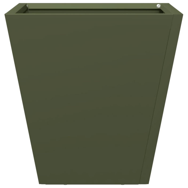 Load image into Gallery viewer, Vidaxl plantenbak 30x30x30 cm staal olijfgroen
