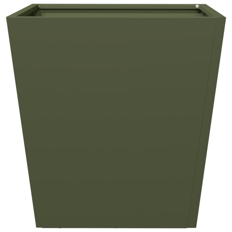 Load image into Gallery viewer, Vidaxl plantenbak 40x40x40 cm staal olijfgroen
