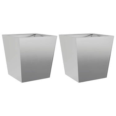 Vidaxl plantenbakken 2 st 40x40x40 cm gegalvaniseerd staal