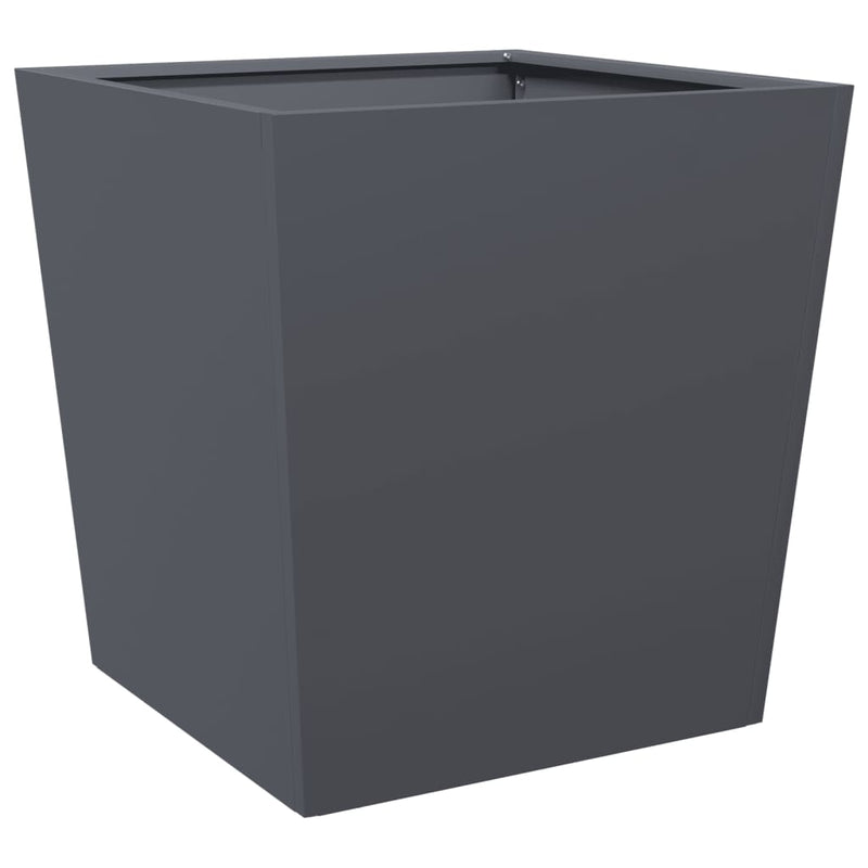 Load image into Gallery viewer, Vidaxl plantenbak 50x50x50 cm staal antracietkleurig
