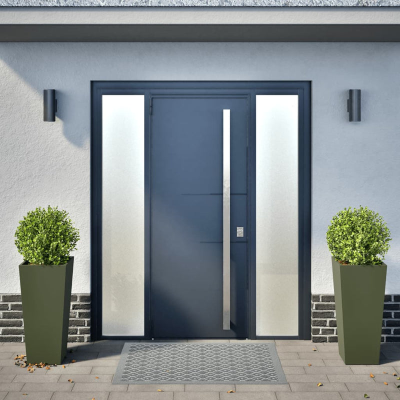 Load image into Gallery viewer, Vidaxl plantenbakken 2 st 35x35x75 cm staal olijfgroen
