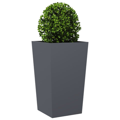 VidaXL Plantenbak 45x45x75 cm staal antracietkleurig