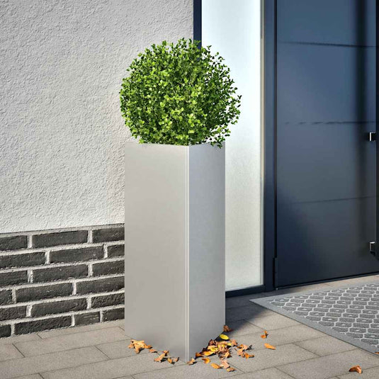 Vidaxl plantenbak driehoek 40x34,5x75 cm gegalvaniseerd staal