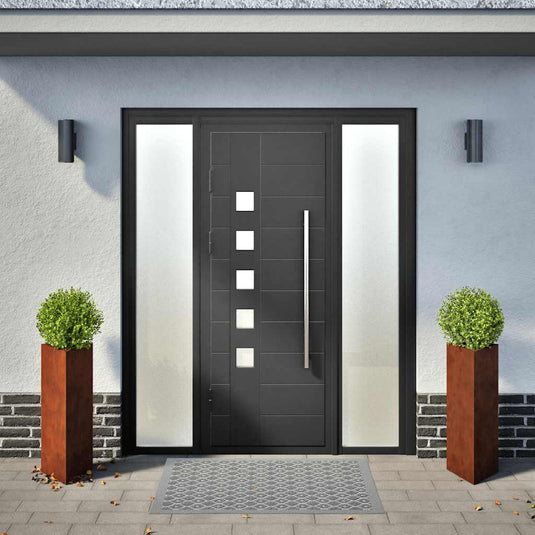 Vidaxl plantenbakken 2 st driehoek 40x34,5x75 cm weervast staal