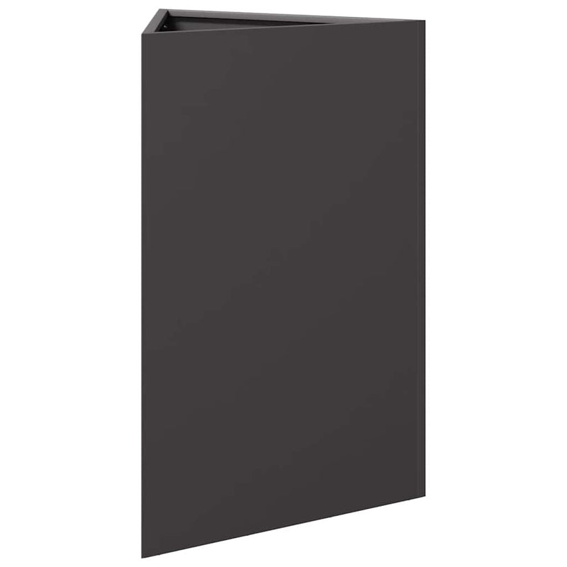 Load image into Gallery viewer, Vidaxl plantenbak driehoek 50x43x75 cm staal zwart
