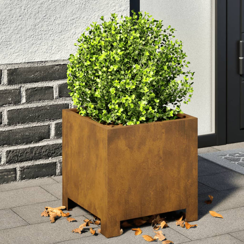 Load image into Gallery viewer, Vidaxl plantenbak 30x30x30 cm weervast staal

