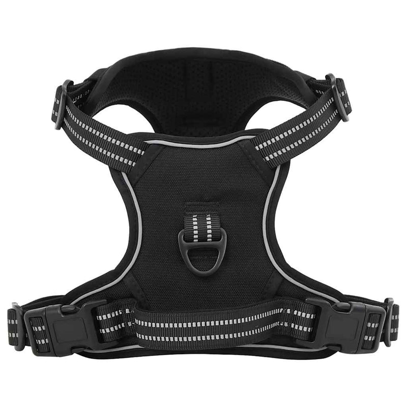 Load image into Gallery viewer, Vidaxl hondentuigje met riem en halsband verstelbaar s zwart
