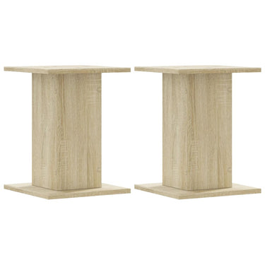 Vidaxl speakerstandaards 2 st 30x30x40 cm bewerkt hout sonoma eiken