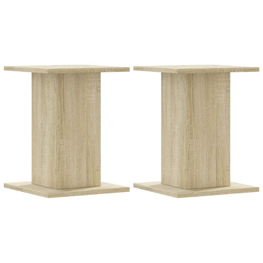 Vidaxl speakerstandaards 2 st 30x30x40 cm bewerkt hout sonoma eiken