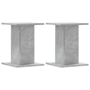 Vidaxl speakerstandaards 2 st 30x30x40 cm bewerkt hout betongrijs
