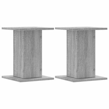 Vidaxl speakerstandaards 2 st 30x30x40 cm bewerkt hout grijs sonoma