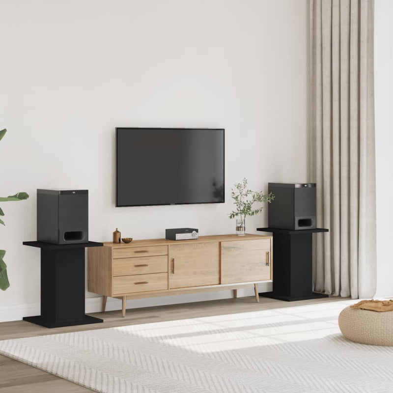 Load image into Gallery viewer, VidaXL Speakerstandaards 2 st 30x30x60 cm bewerkt hout zwart
