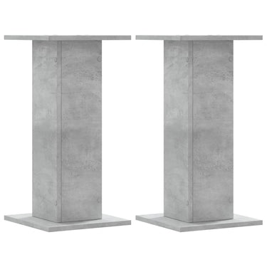 Vidaxl speakerstandaards 2 st 30x30x60 cm bewerkt hout betongrijs
