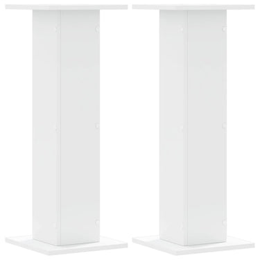 Vidaxl speakerstandaards 2 st 30x30x80 cm bewerkt hout wit