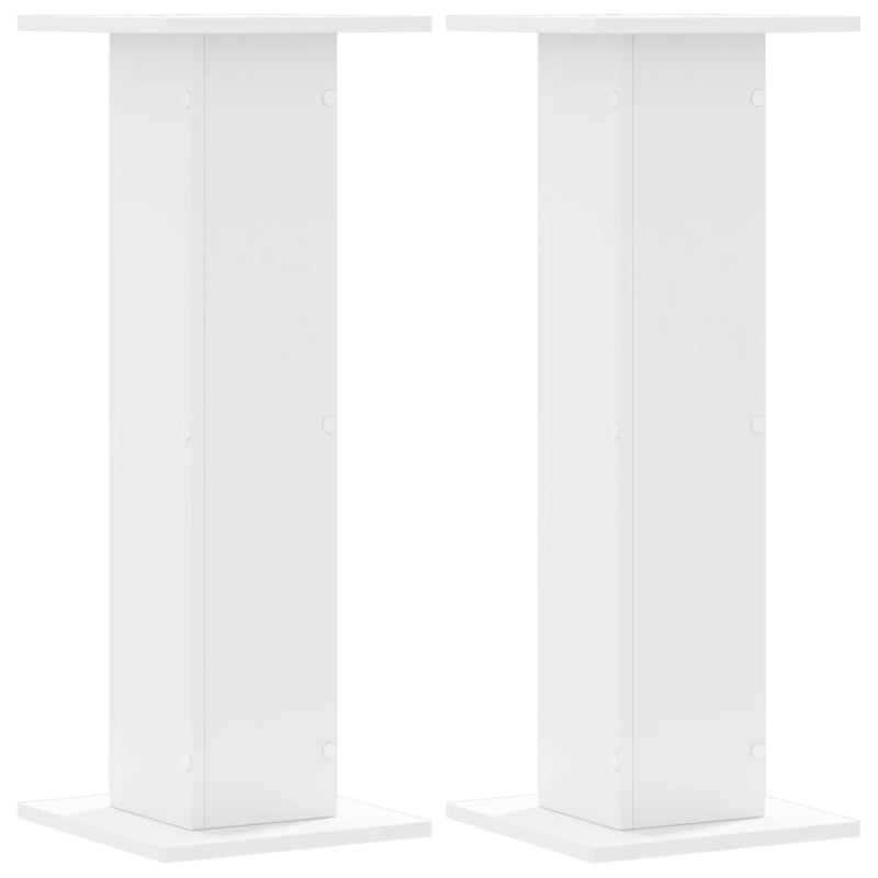Load image into Gallery viewer, Vidaxl speakerstandaards 2 st 30x30x80 cm bewerkt hout wit
