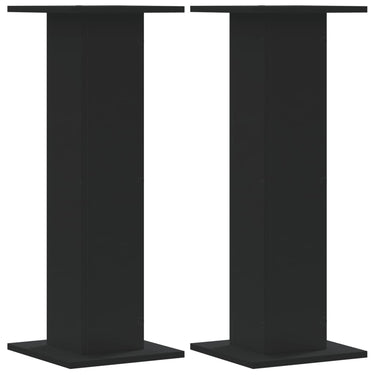Vidaxl speakerstandaards 2 st 30x30x80 cm bewerkt hout zwart