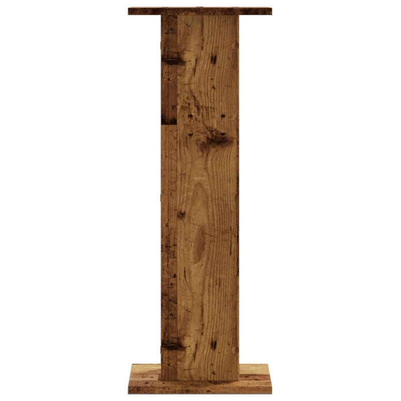 Load image into Gallery viewer, Vidaxl speakerstandaards 2 st 30x30x80 cm bewerkt hout oud houtkleurig
