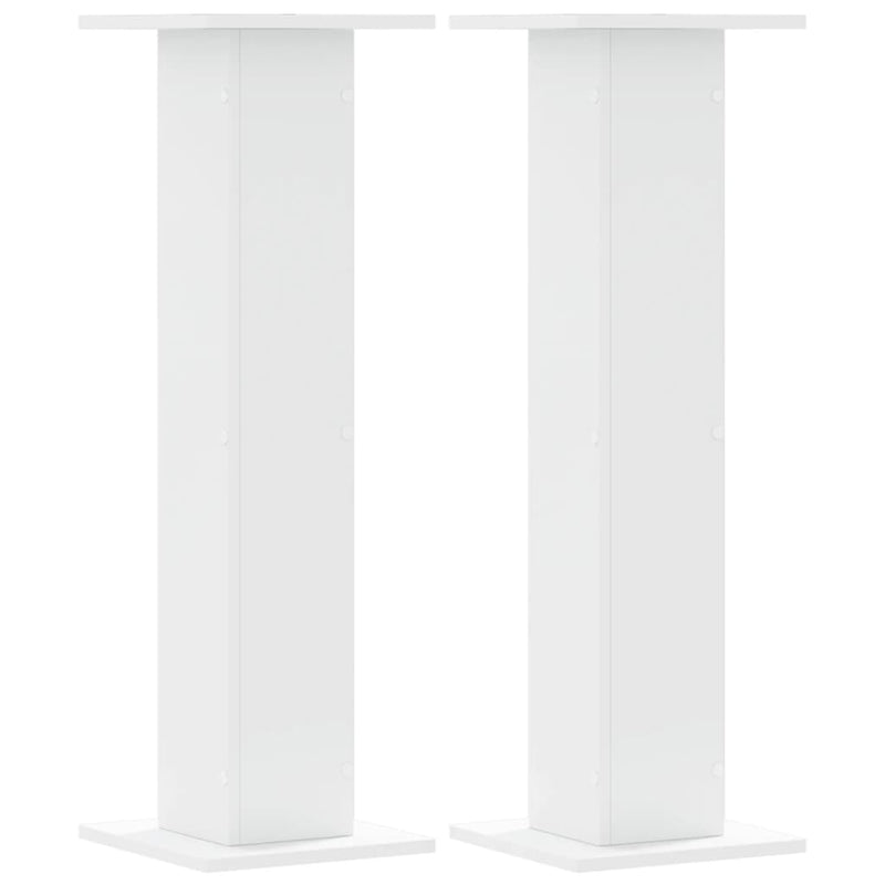 Load image into Gallery viewer, Vidaxl speakerstandaards 2 st 30x30x95 cm bewerkt hout wit
