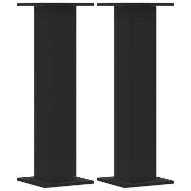 Vidaxl speakerstandaards 2 st 30x30x95 cm bewerkt hout zwart
