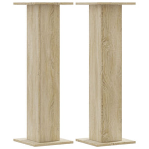Vidaxl speakerstandaards 2 st 30x30x95 cm bewerkt hout sonoma eiken