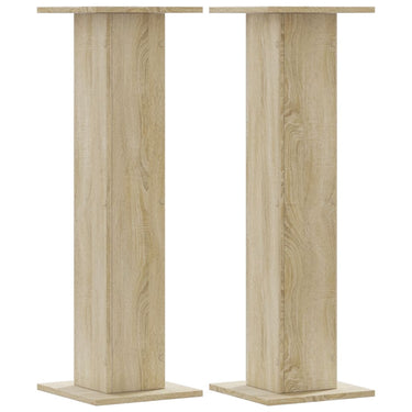 Vidaxl speakerstandaards 2 st 30x30x95 cm bewerkt hout sonoma eiken