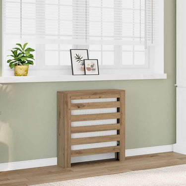 Vidaxl radiatorombouw 78x20x82 cm bewerkt hout artisanaal eikenkleur