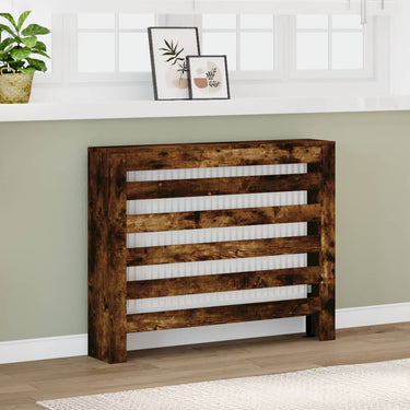 Vidaxl radiatorombouw 104x20x82 cm bewerkt hout gerookt eikenkleurig