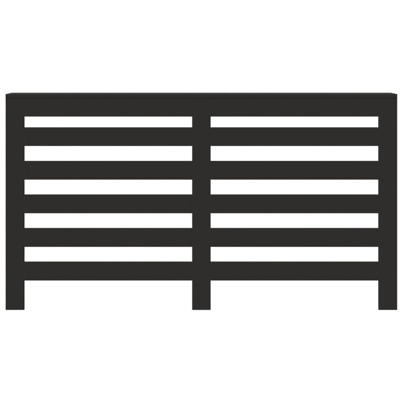 Load image into Gallery viewer, Vidaxl radiatorombouw 149x20x82 cm bewerkt hout zwart
