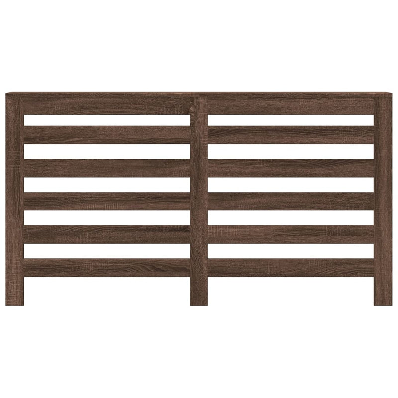 Load image into Gallery viewer, Vidaxl radiatorombouw 149x20x82 cm bewerkt hout bruin eikenkleurig
