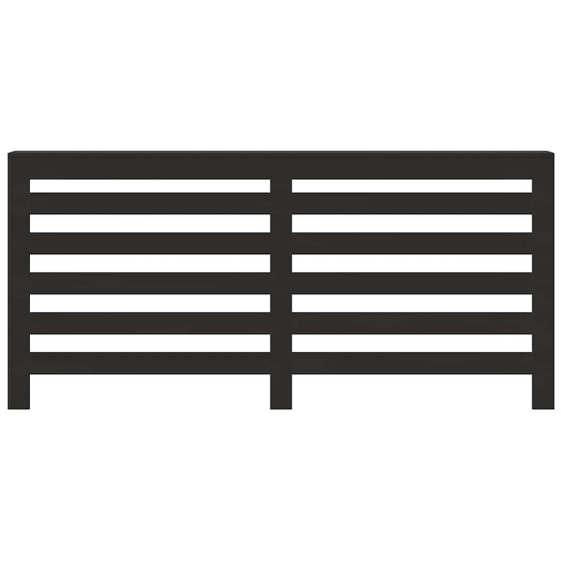 Load image into Gallery viewer, Vidaxl radiatorombouw 175x20x82 cm bewerkt hout zwart
