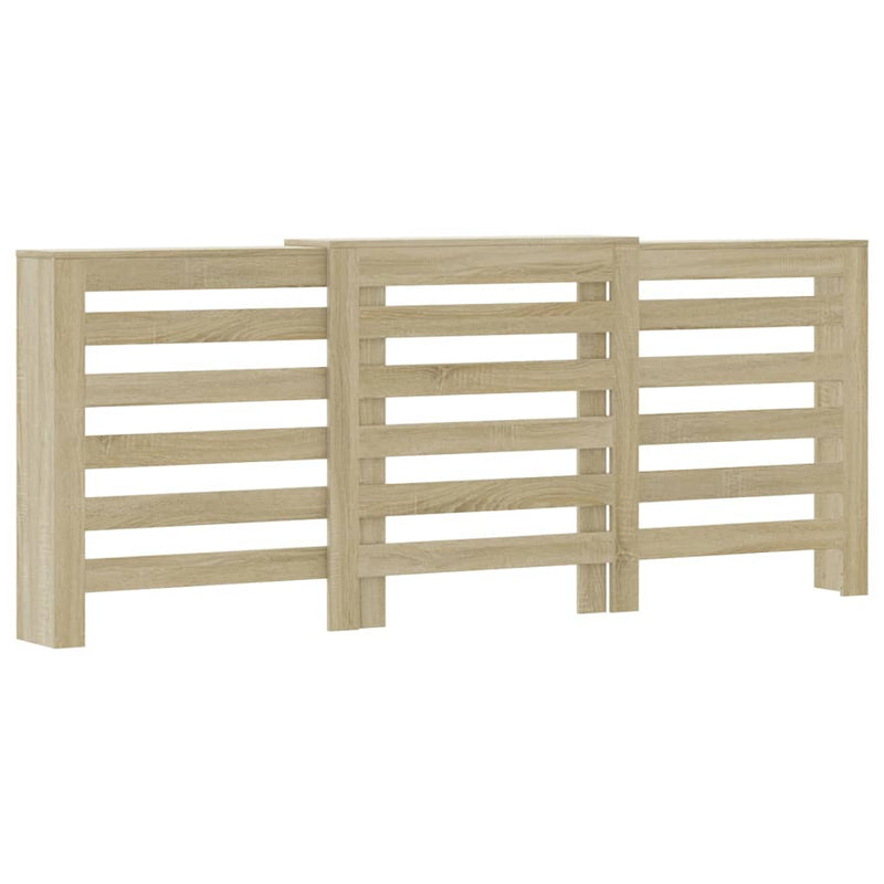 Load image into Gallery viewer, Vidaxl radiatorombouw 205x21,5x83,5 cm bewerkt hout sonoma eikenkleur
