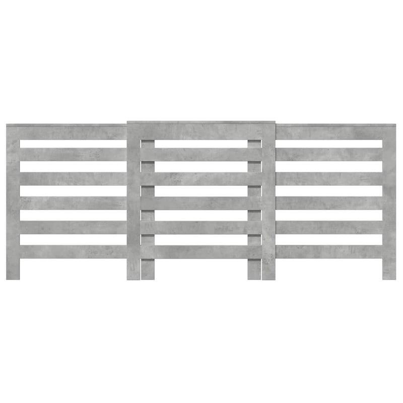 Load image into Gallery viewer, Vidaxl radiatorombouw 205x21,5x83,5 cm bewerkt hout betongrijs
