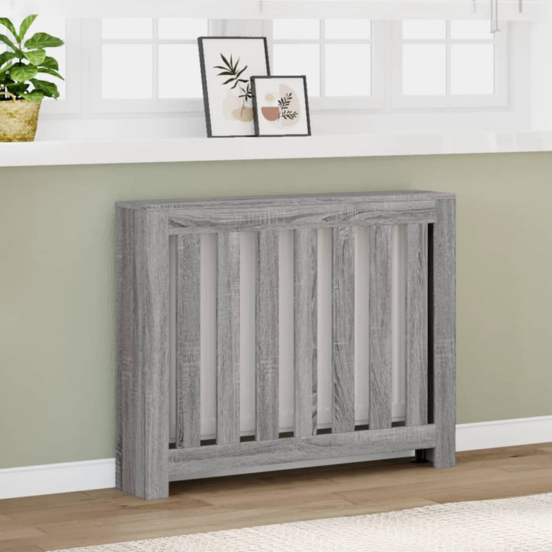 Load image into Gallery viewer, Vidaxl radiatorombouw 104x20x82 cm bewerkt hout grijs sonoma eiken

