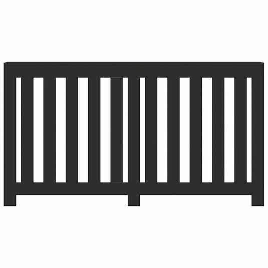 Vidaxl radiatorombouw 149x20x82 cm bewerkt hout zwart