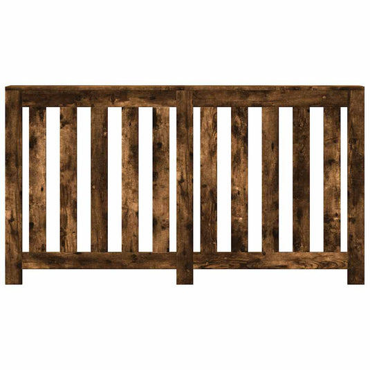 Vidaxl radiatorombouw 149x20x82 cm bewerkt hout gerookt eikenkleurig