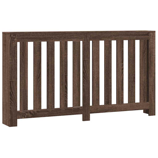 Vidaxl radiatorombouw 149x20x82 cm bewerkt hout bruin eikenkleurig