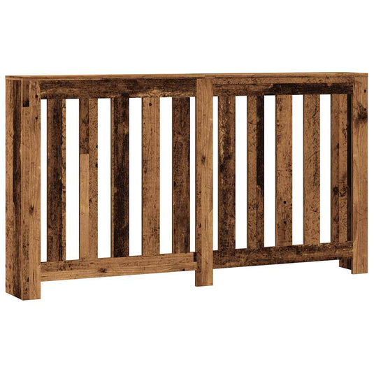 Vidaxl radiatorombouw 149x20x82 cm bewerkt hout oud hout