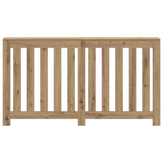 Vidaxl radiatorombouw 149x20x82 cm bewerkt hout artisanaal eikenkleur