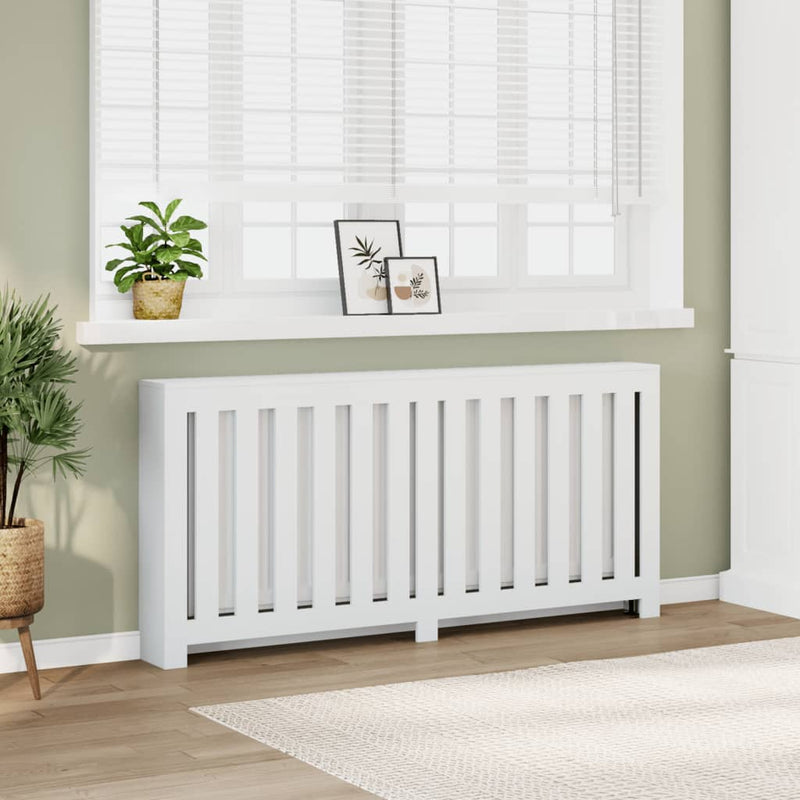 Load image into Gallery viewer, Vidaxl radiatorombouw 175x20x82 cm bewerkt hout wit

