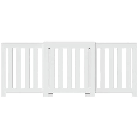 Vidaxl radiatorombouw 205x21,5x83,5 cm bewerkt hout wit