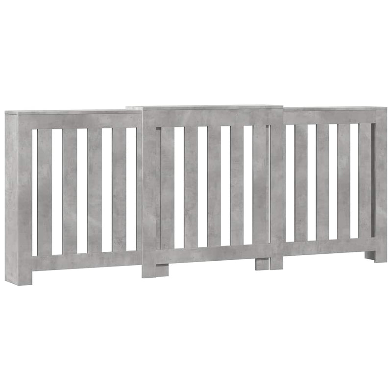 Load image into Gallery viewer, Vidaxl radiatorombouw 205x21,5x83,5 cm bewerkt hout betongrijs
