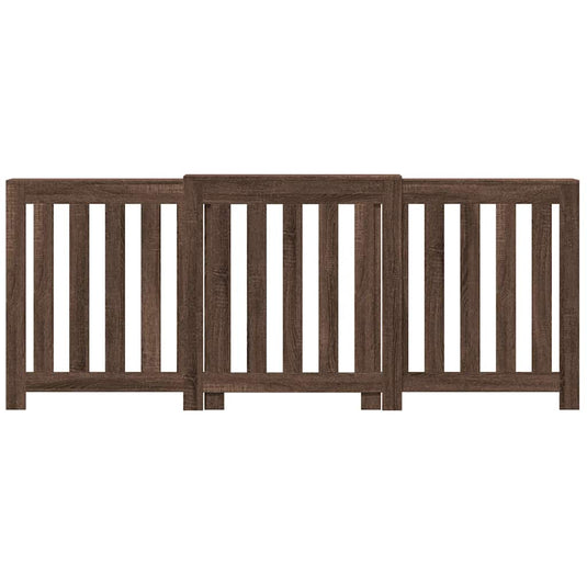 Vidaxl radiatorombouw 205x21,5x83,5 cm bewerkt hout bruin eikenkleurig