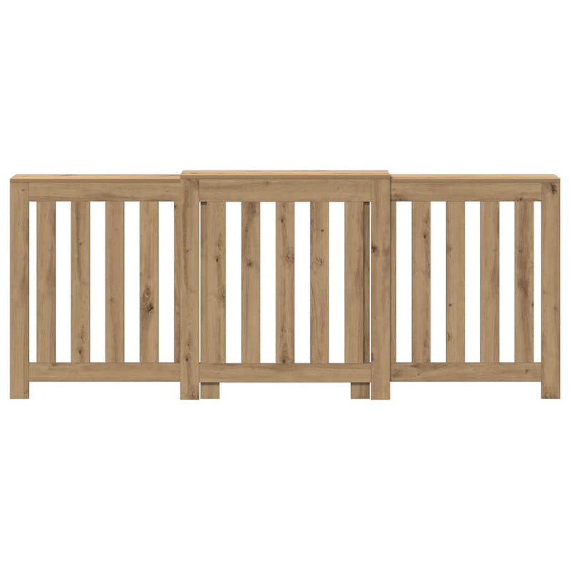 Load image into Gallery viewer, Vidaxl radiatorombouw 205x21,5x83,5 cm bewerkt hout artisanaal eiken

