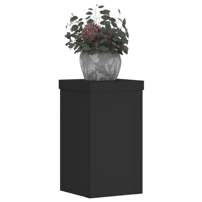 Load image into Gallery viewer, Vidaxl plantenstandaards 2 st 10x10x18 cm bewerkt hout zwart

