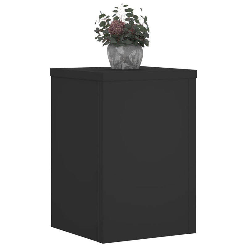 Load image into Gallery viewer, Vidaxl plantenstandaards 2 st 20x20x30 cm bewerkt hout zwart
