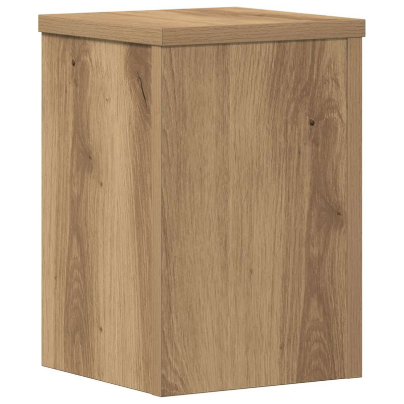 Load image into Gallery viewer, Vidaxl plantenstandaards 2 st 20x20x30 cm hout artisanaal eiken
