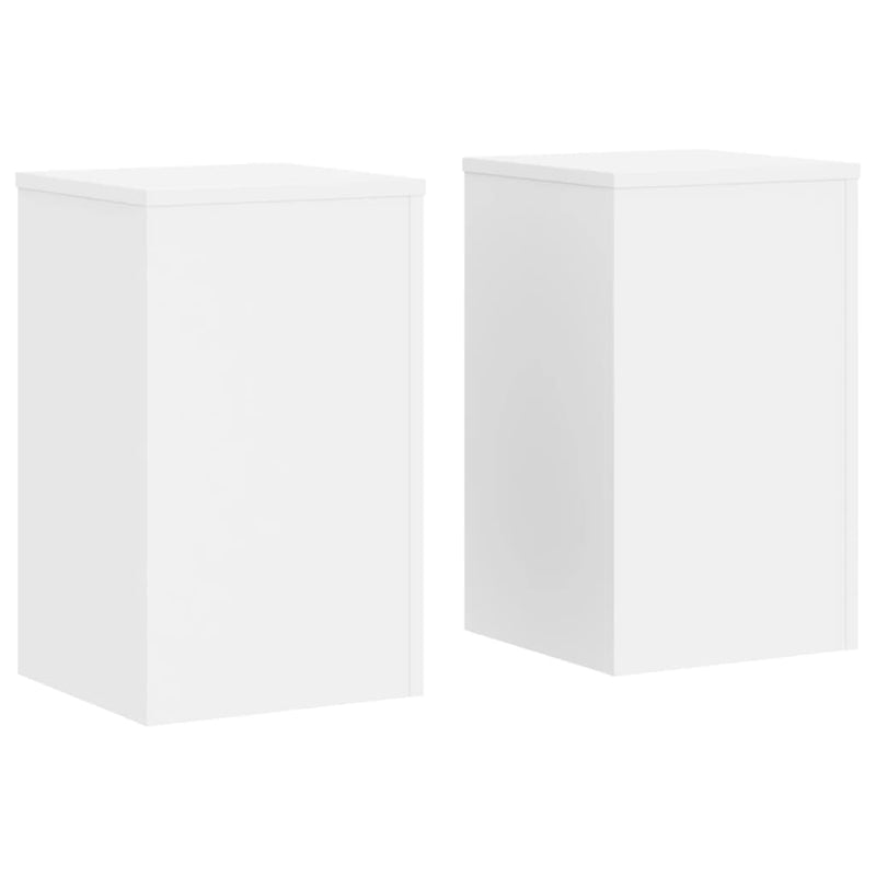 Load image into Gallery viewer, Vidaxl plantenstandaards 2 st 30x30x50 cm bewerkt hout wit
