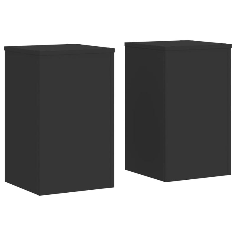 Load image into Gallery viewer, Vidaxl plantenstandaards 2 st 30x30x50 cm bewerkt hout zwart
